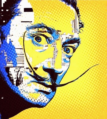 Цифровое искусство под названием "Pop Art Dali" - Eric L Vadé, Подлинное произведение искусства, 2D Цифровая Работа