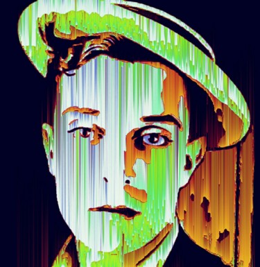 Digital Arts titled "Buster Keaton" by Eric L Vadé, Original Artwork, 2D Digital Work