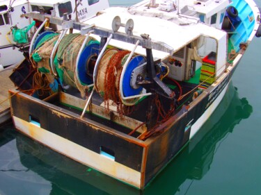 Fotografía titulada "Au port, Les Sables…" por Eric L Vadé, Obra de arte original, Fotografía digital