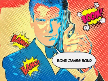 Arts numériques intitulée "Bond James Bond" par Eric L Vadé, Œuvre d'art originale, Travail numérique 2D