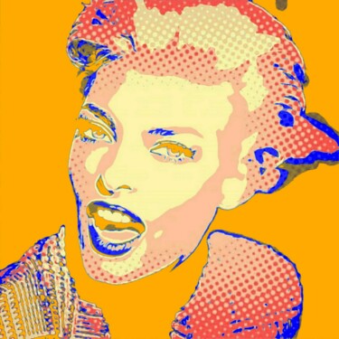 Digital Arts titled "Linda Evangelista P…" by Eric L Vadé, Original Artwork, 2D Digital Work