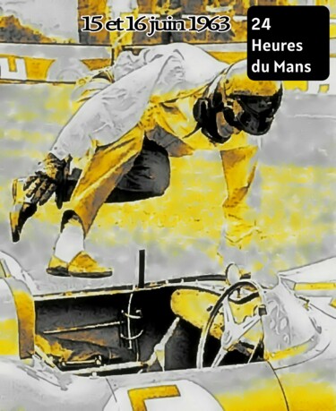 Grafika cyfrowa / sztuka generowana cyfrowo zatytułowany „24 Heures du Mans 1…” autorstwa Eric L Vadé, Oryginalna praca, Mal…