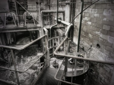 Photography titled "Bends and Pipes" by Eric L Vadé, Original Artwork, Digital Photography
