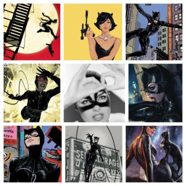 Collages titled "Catwoman" by Eric L Vadé, Original Artwork, Digital Collage