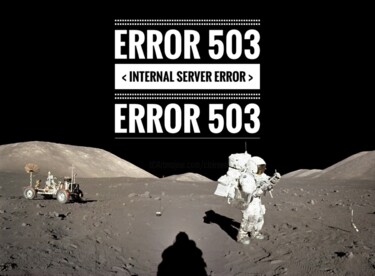 Artes digitais intitulada "ERROR 503" por Eric L Vadé, Obras de arte originais, colagem digital