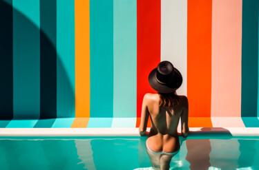 Цифровое искусство под названием "#1 - The pool" - Eric Lespinasse, Подлинное произведение искусства, Цифровая фотография
