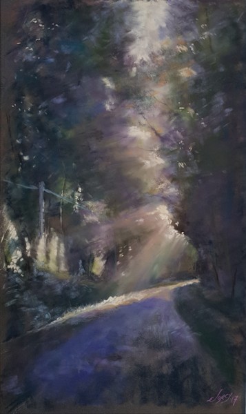 Painting titled "Aujourd'hui était H…" by Eric Lorcy, Original Artwork, Pastel