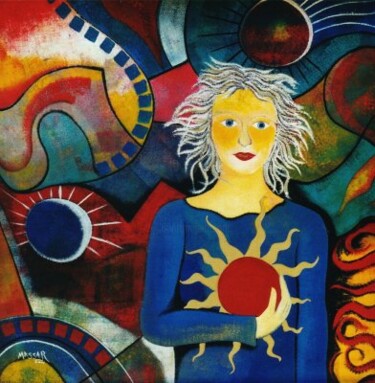 Pintura intitulada "Je t'apporte le sol…" por Eric Massart, Obras de arte originais