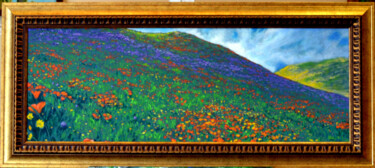 Painting titled "Carpet of Color" by Eric Matranga, Original Artwork, Oil Mounted on artwork_cat.