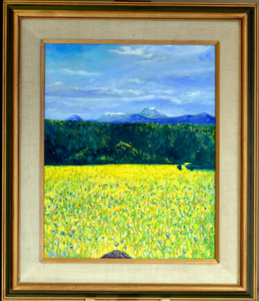 Painting titled "Mt. Lassen from the…" by Eric Matranga, Original Artwork, Oil Mounted on artwork_cat.