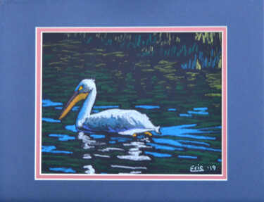 Desenho intitulada "Pelican" por Eric Matranga, Obras de arte originais, Pastel