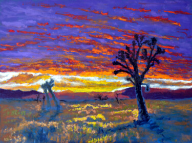 Schilderij getiteld "Joshua Tree Nationa…" door Eric Matranga, Origineel Kunstwerk, Olie