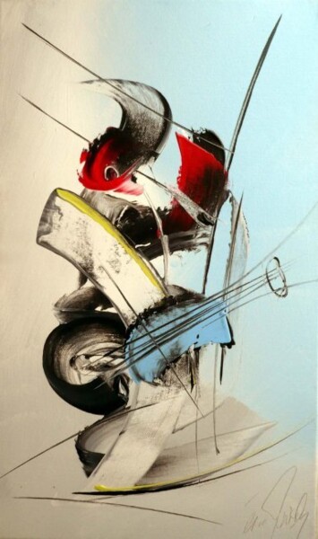 Peinture intitulée "LE MUSICIEN" par Eric Munsch, Œuvre d'art originale, Acrylique