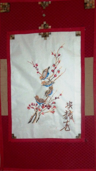 Arte têxtil intitulada "kakémono" por Eric Pichon, Obras de arte originais
