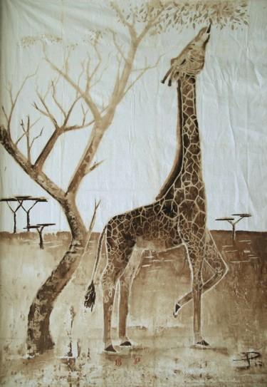 Картина под названием "girafe-314 x 215" - Éric Plateau, Подлинное произведение искусства, Другой