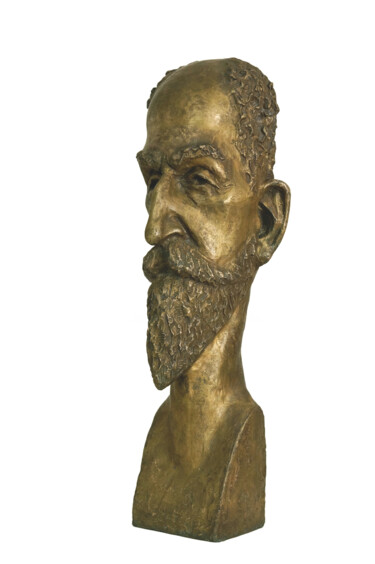 Sculptuur getiteld "El Caballero" door Eric Régimbeau, Origineel Kunstwerk, Bronzen