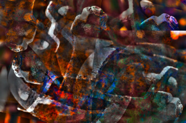 Digitale Kunst getiteld "Tinted rust" door Eric Régimbeau, Origineel Kunstwerk, Foto Montage