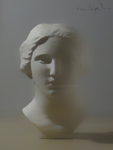 Sculpture titled "Vénus de Gascogne" by Eric Régimbeau, Original Artwork, Plaster