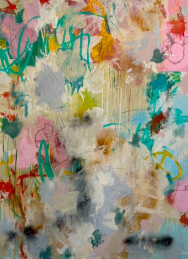 Картина под названием "All colours are rel…" - Eric Ruelland, Подлинное произведение искусства, Акрил Установлен на Деревянн…