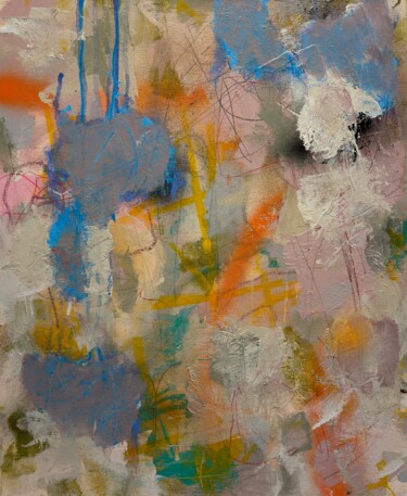 Картина под названием "Upside Down" - Eric Ruelland, Подлинное произведение искусства, Акрил Установлен на Деревянная рама д…