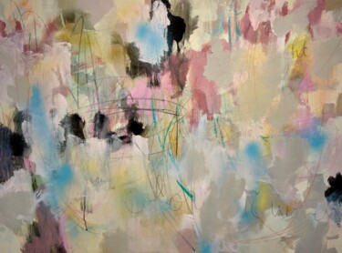 Pittura intitolato "Colors are waves" da Eric Ruelland, Opera d'arte originale, Acrilico Montato su Telaio per barella in le…