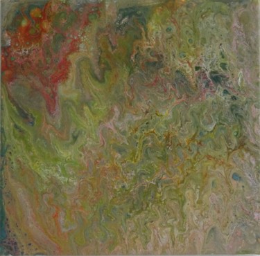 Peinture intitulée "Amazone > 30 x 30 cm" par Eric Schauer, Œuvre d'art originale, Acrylique