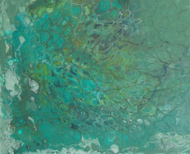 Peinture intitulée "Lagoon > 33 x 41 cm" par Eric Schauer, Œuvre d'art originale, Acrylique