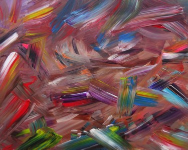 Peinture intitulée "Carnaval > 33 x 41…" par Eric Schauer, Œuvre d'art originale, Acrylique