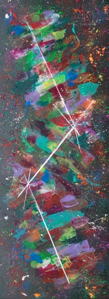 Malerei mit dem Titel "Starlight > 80 x 30…" von Eric Schauer, Original-Kunstwerk, Acryl