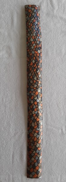 Pintura titulada "Bambou Snake" por Eric Schauer, Obra de arte original, Acrílico