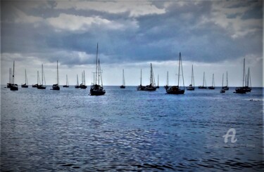 Photographie intitulée "Port de plaisance d…" par Eric Serafini-Dupont, Œuvre d'art originale, Photographie numérique