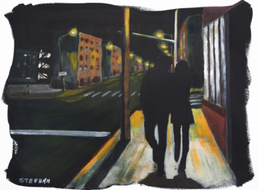 Pittura intitolato "Alone Together" da Eric Stephan, Opera d'arte originale, Acrilico