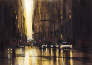 Digital Arts titled "Big City light" by Eric Stephan, Original Artwork, Digital Painting