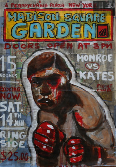 Painting titled "Madison square gard…" by Eric Stephan, Original Artwork, Acrylic