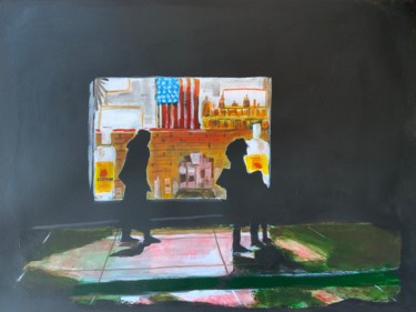 Peinture intitulée "Liquid store" par Eric Stephan, Œuvre d'art originale, Acrylique