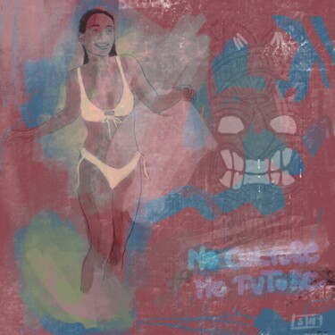No culture no future #2 Arts numériques intitulée "No culture no futur…" par Eric Stephan, Œuvre d'art originale, Peinture numérique Monté sur Autre…