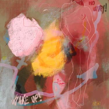 Digital Arts με τίτλο "Wake up #2" από Eric Stephan, Αυθεντικά έργα τέχνης, Ψηφιακή ζωγραφική Τοποθετήθηκε στο Άλλος άκαμπτο…