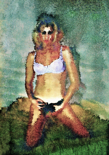 Fotografie mit dem Titel "Abstract Nude 3" von Eric Taylor, Original-Kunstwerk, Digitale Fotografie