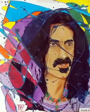 Painting titled "Frank Zappa" by Tépaz, Original Artwork