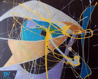 Painting titled "Eye in the sky" by Tépaz, Original Artwork