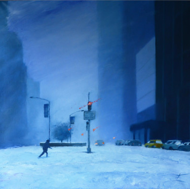 Schilderij getiteld "So bluesy" door Eric Turlot Paintings, Origineel Kunstwerk, Olie