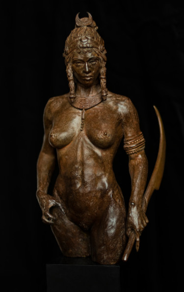 Sculpture titled "Jar Eel" by Eric Vanel, Original Artwork, Bronze