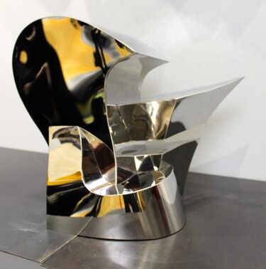 Escultura intitulada "L'idée brillante" por Eric Vialla (Tweak), Obras de arte originais, Metais