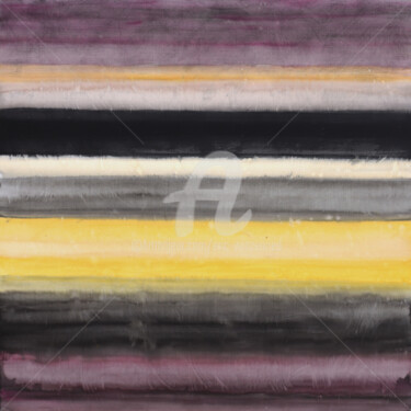 Картина под названием "Composition colorée…" - Eric Winzenried, Подлинное произведение искусства, Акварель Установлен на Дер…