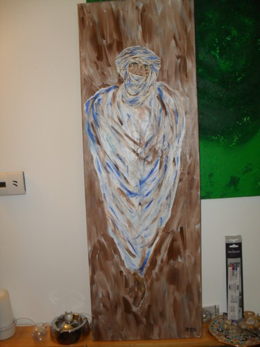 Peinture intitulée "bedouin" par Zeg, Œuvre d'art originale, Acrylique
