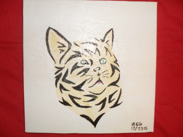 Peinture intitulée "chat...alors" par Zeg, Œuvre d'art originale, Acrylique