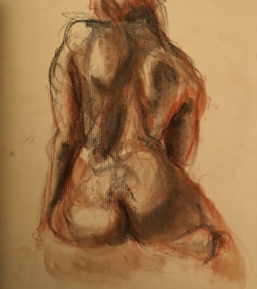 Drawing titled "Untitled" by Erica Everage, Original Artwork, Charcoal
