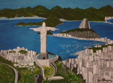 Painting titled "RIO Corcovado" by Eric Altmeyer, Original Artwork, Acrylic