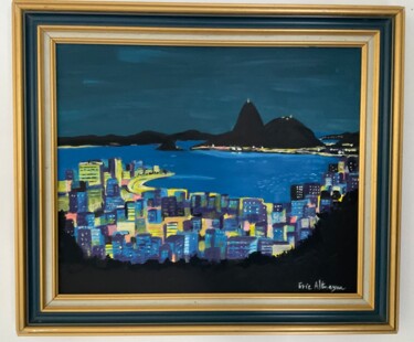 Peinture intitulée "Rio de nuit" par Eric Altmeyer, Œuvre d'art originale, Acrylique