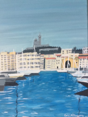 Painting titled "Vieux port.jpg" by Eric Altmeyer, Original Artwork, Acrylic